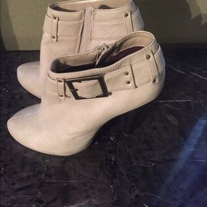 Cute white booties